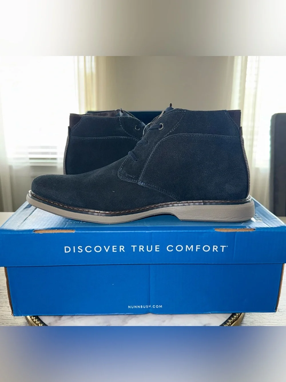 🔻Nunn Bush Men’s OTTO Chukka Boots Shoes | Navy | Sz. 10.5M ~ NWB